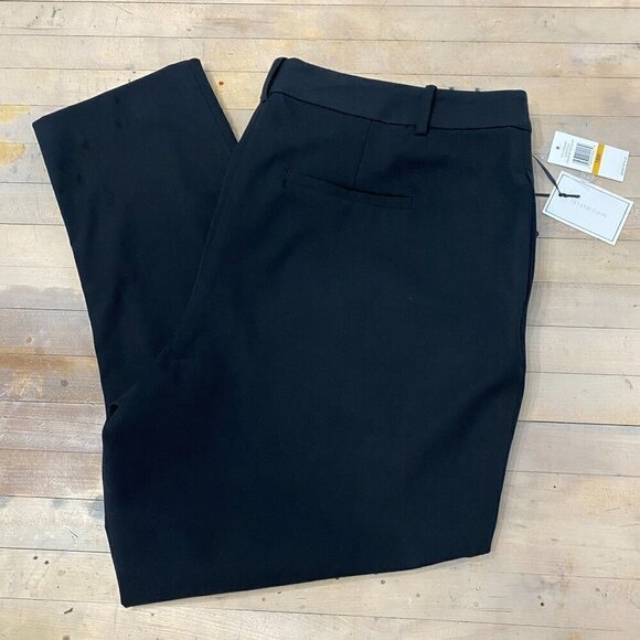 1 State Essentials Black Dress Work Pants Trousers Straight Leg, Women’s Size 16 - Picture 10 of 14